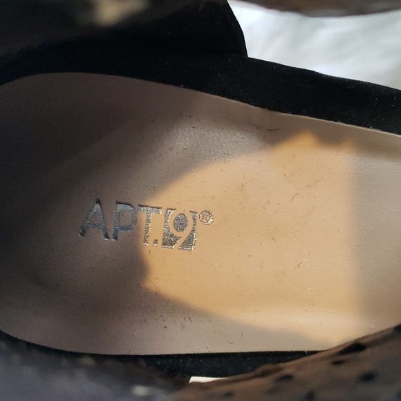 APT. 9 Stiletto Black Heeled Platform Sandals Size 7 - Picture 8 of 8